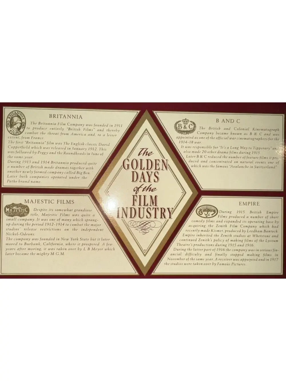Lledo The Golden Days Of The Film Industry Collection 24K Gold Plated Limited Ed